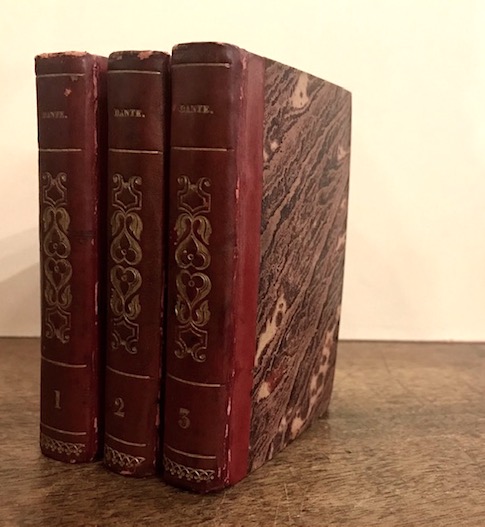 Dante Alighieri La Divina Commedia pubblicata a A. Buttura. Tomo primo (Tomo secondo e Tomo terzo) 1820 Parigi presso Lefevre, librajo